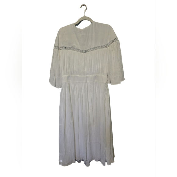 Reiss Delphine Women's Ladies White A Line Resort Dress Size 10 - Picture 4 of 8